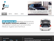 Tablet Screenshot of imsnonwoven.com